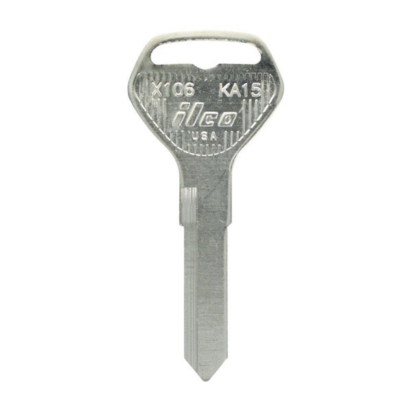 Hillman Automotive Universal Key Blank; 2054 KA15 Double Sided for Kawasaki - Pack of 4 5007080 - main